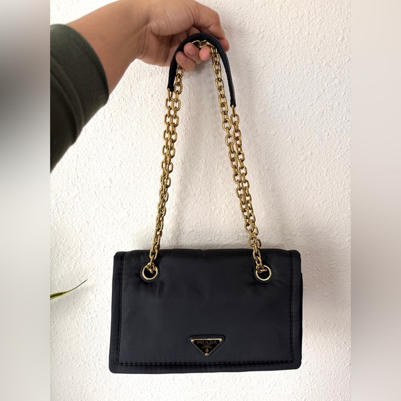 Authentic PRADA Tessuto 1BD199 Chain Bag - Picture 13 of 14